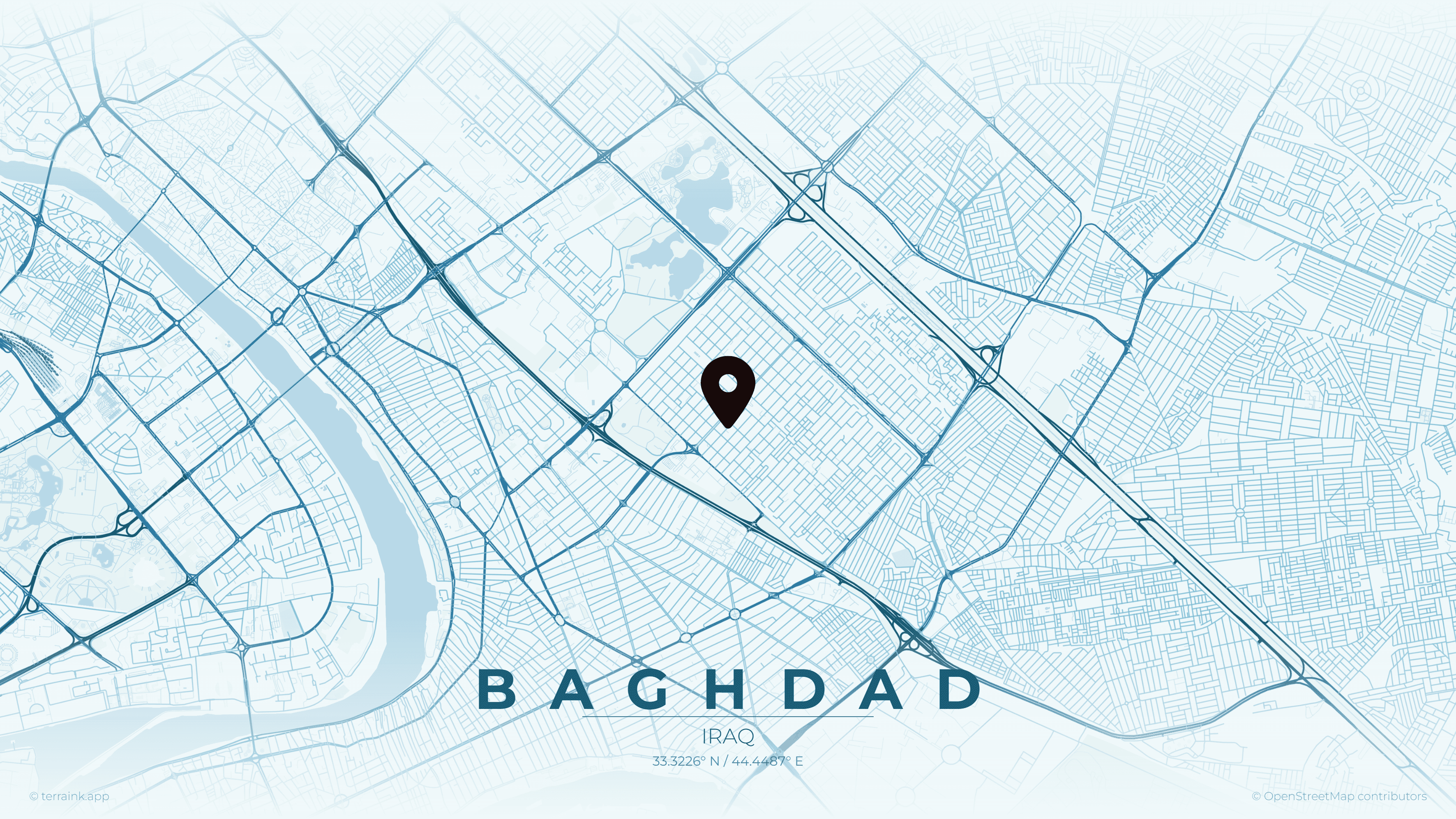Baghdad map — Zayouna district